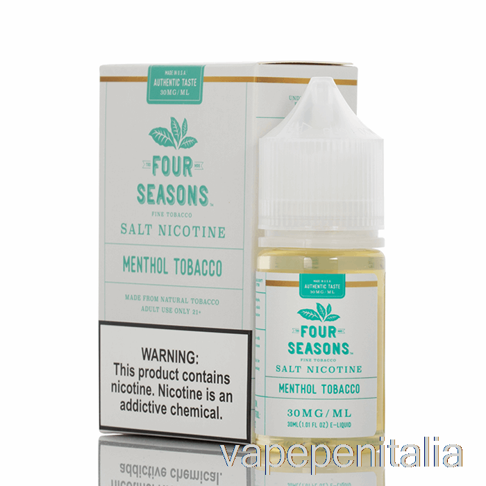 Penna Vape Sale Tabacco Al Mentolo - Quattro Stagioni - 30ml 30mg